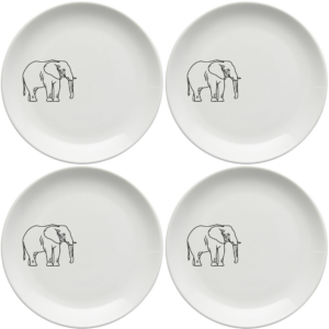 Big Five Elephant Plate with sleek design