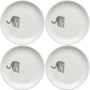 Big Five Leopard Plates add wild elegance to any table setting.