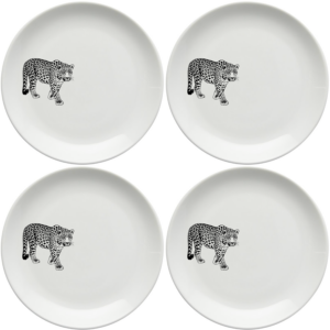 Big Five Leopard Plates, perfect for stylish dining.