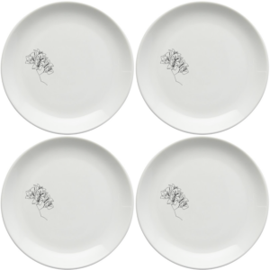 Abstract Bougainvillea Plate adds modern flair to any table setting.