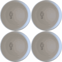 Elongated Human Figures Bowl Set of 4 - Range 4 is a unique and artistic addition to your dining collection, perfect for modern and contemporary settings.