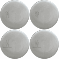 Elongated Human Figures Dinner Plate Set of 4 - Range 28 offers a unique and artistic design perfect for modern dining.