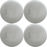 Elongated Human Figures Side Plate Set of 4 - Range 2 is a modern and artistic dinnerware set that adds a touch of contemporary design to your dining table.
