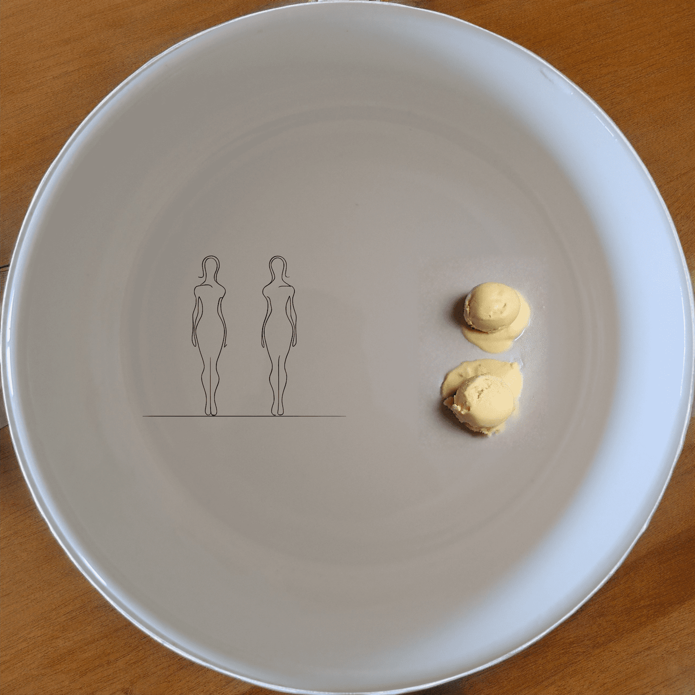 Elongated Human Figures Bowl Set of 4 - Range 1 is a unique and stylish addition to your kitchen collection.