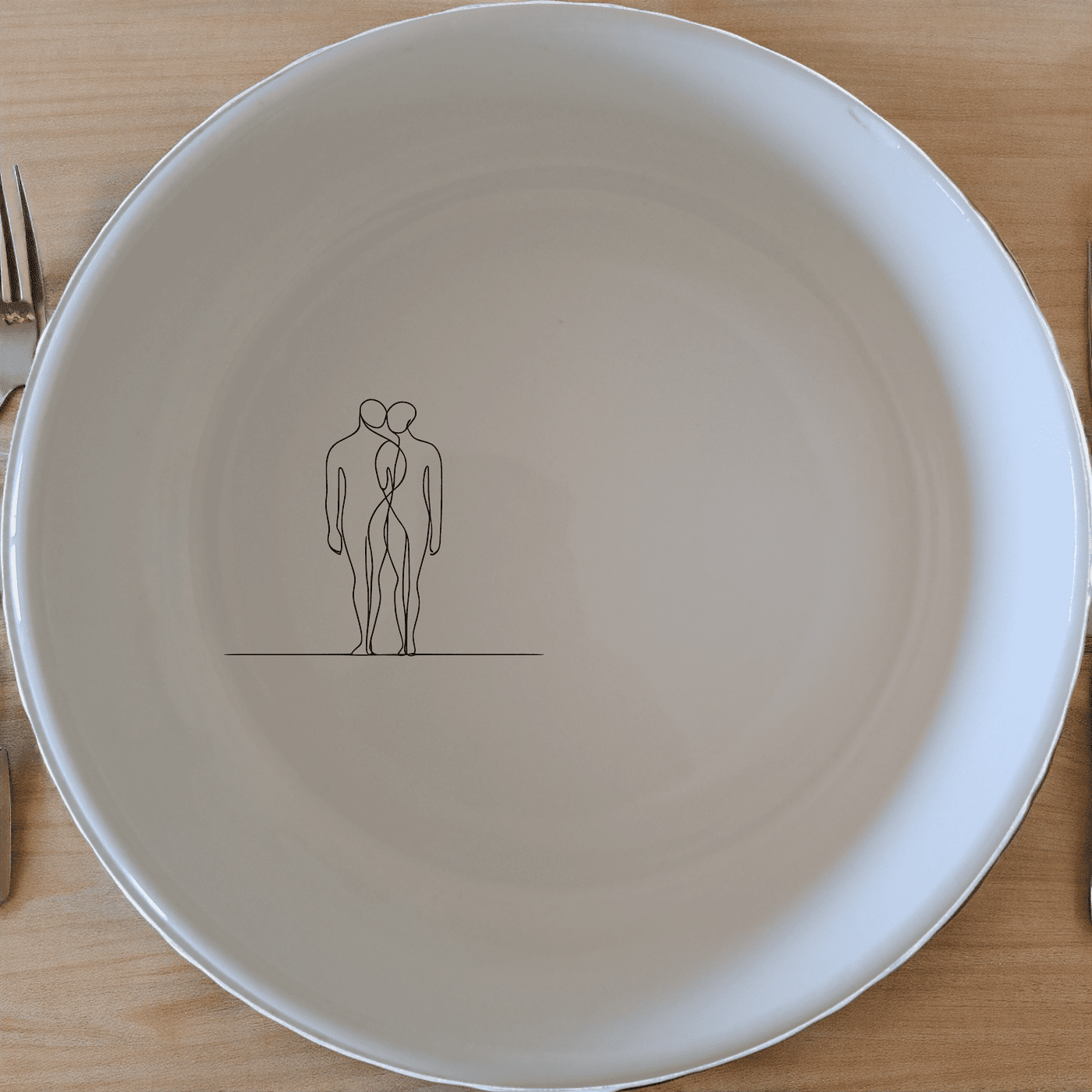 Elongated Human Figures Bowl Set of 4 - Range 2 is a unique and artistic addition to your kitchen, featuring elegant elongated human figures.