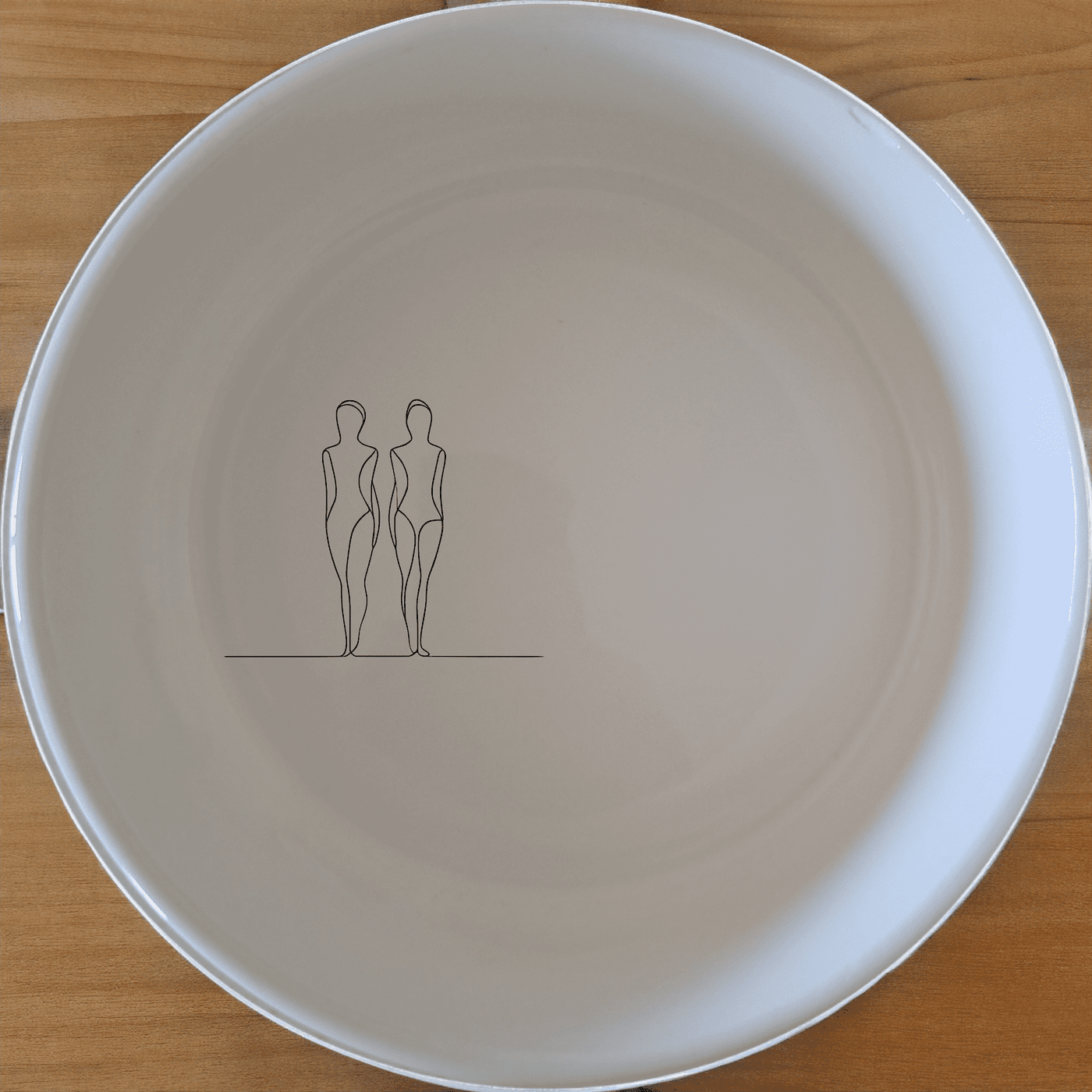 Elongated Human Figures Bowl Set of 4 - Range 3 is a unique and stylish addition to your dinnerware collection.