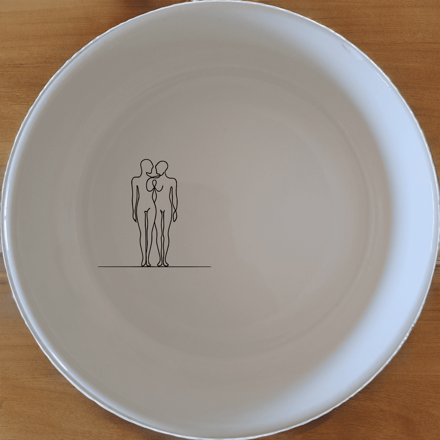 Elongated Human Figures Bowl Set of 4 - Range 4 is a unique and artistic addition to your dining collection, perfect for modern and contemporary settings.