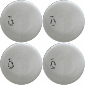 African Penguin Side Plate Set of 4 offers a charming silhouette design perfect for modern dining. Crafted from durable ceramic, these plates are microwave and dishwasher safe, making them ideal for everyday use.