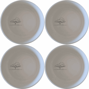Discover the African Sunset Savanna Acacia Tree Bowl Set of 4, a stunning collection of ceramic bowls perfect for any dining occasion.