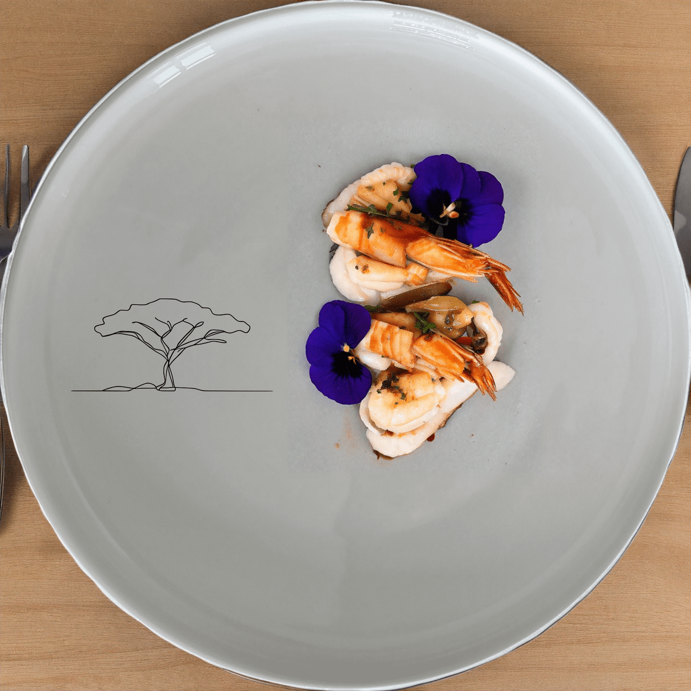 African Sunset Savanna Acacia Tree Dinner Plate Set of 4 features minimalist tree designs perfect for modern dining. Crafted from durable ceramic, these plates are dishwasher and microwave safe, offering both style and practicality for everyday use.