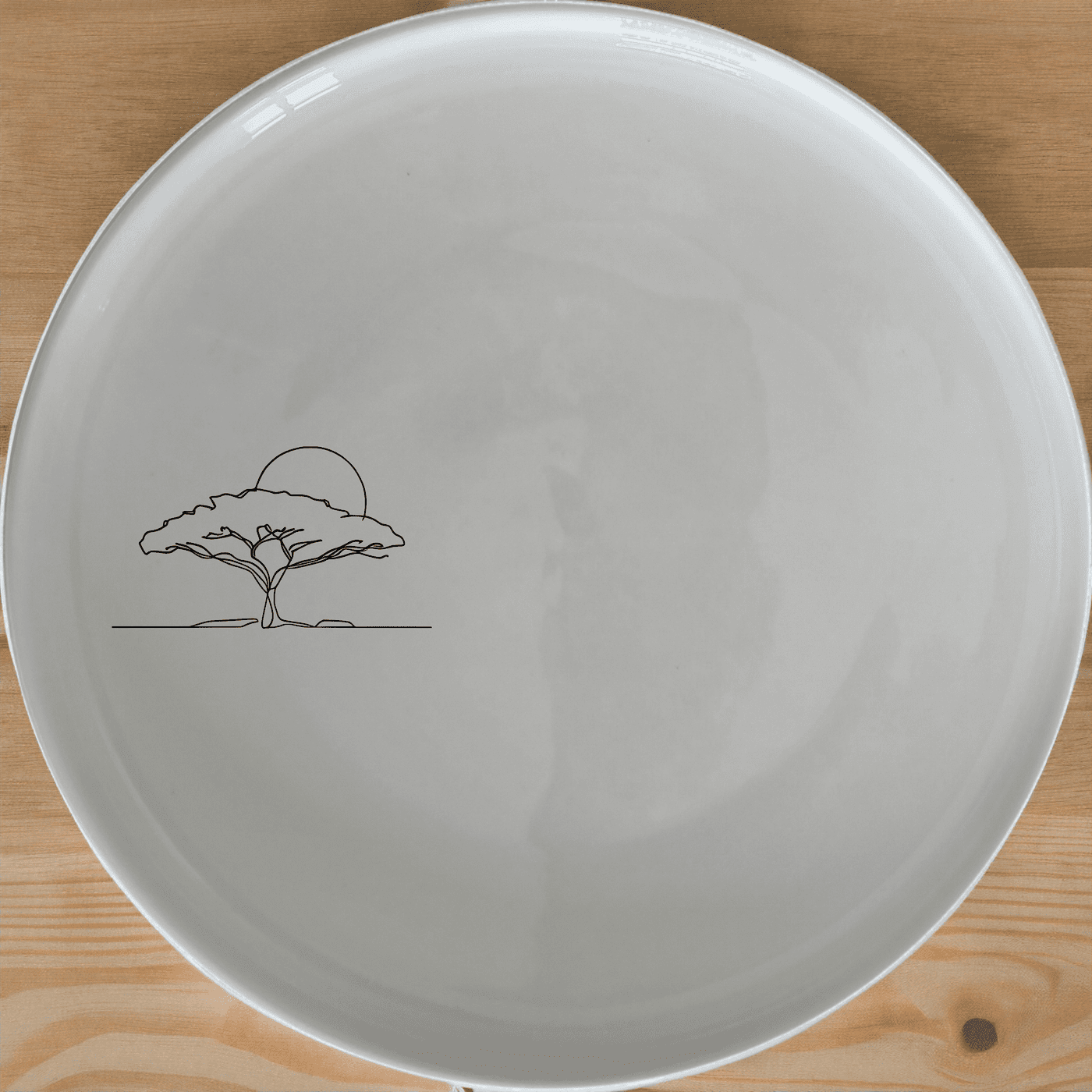 African Sunset Savanna Acacia Tree Side Plate Set of 4 offers a unique and stylish addition to your dining table, perfect for any occasion.