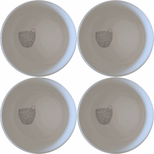 The African Woven Basket Pattern Design Bowl Set of 4 adds a touch of cultural elegance to your dining table with its intricate basket-inspired design.