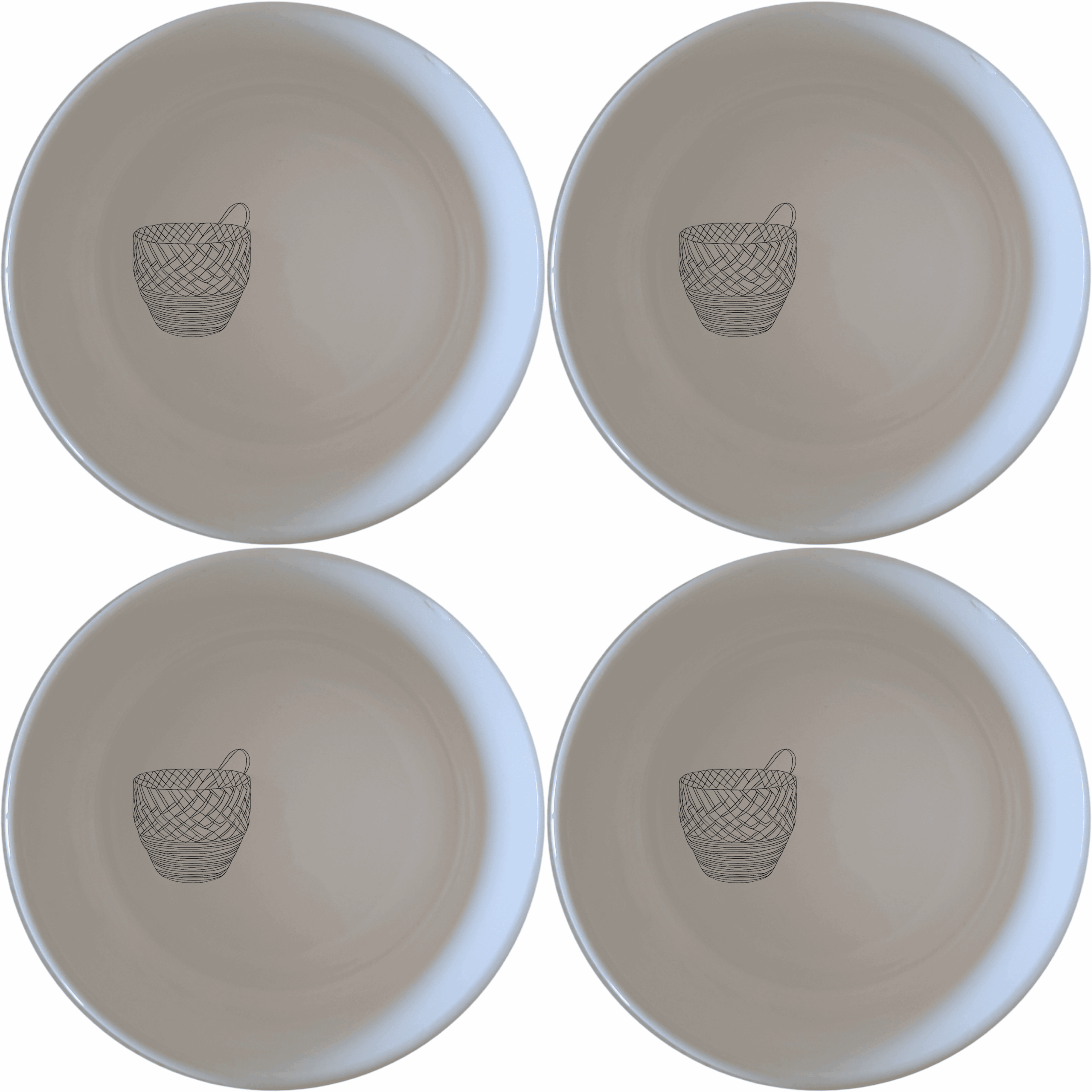 The African Woven Basket Pattern Design Bowl Set of 4 adds a touch of cultural elegance to your dining table with its intricate basket-inspired design.