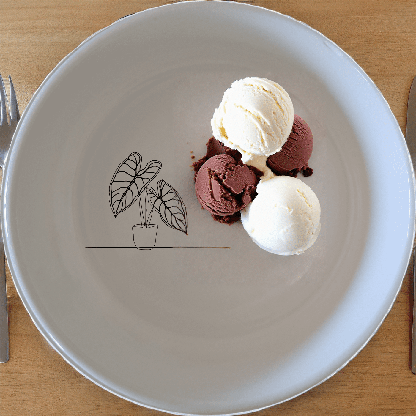 Alocasia Zebrina Bowl Set of 4 adds a touch of nature to your dining table with its elegant design and versatile use.