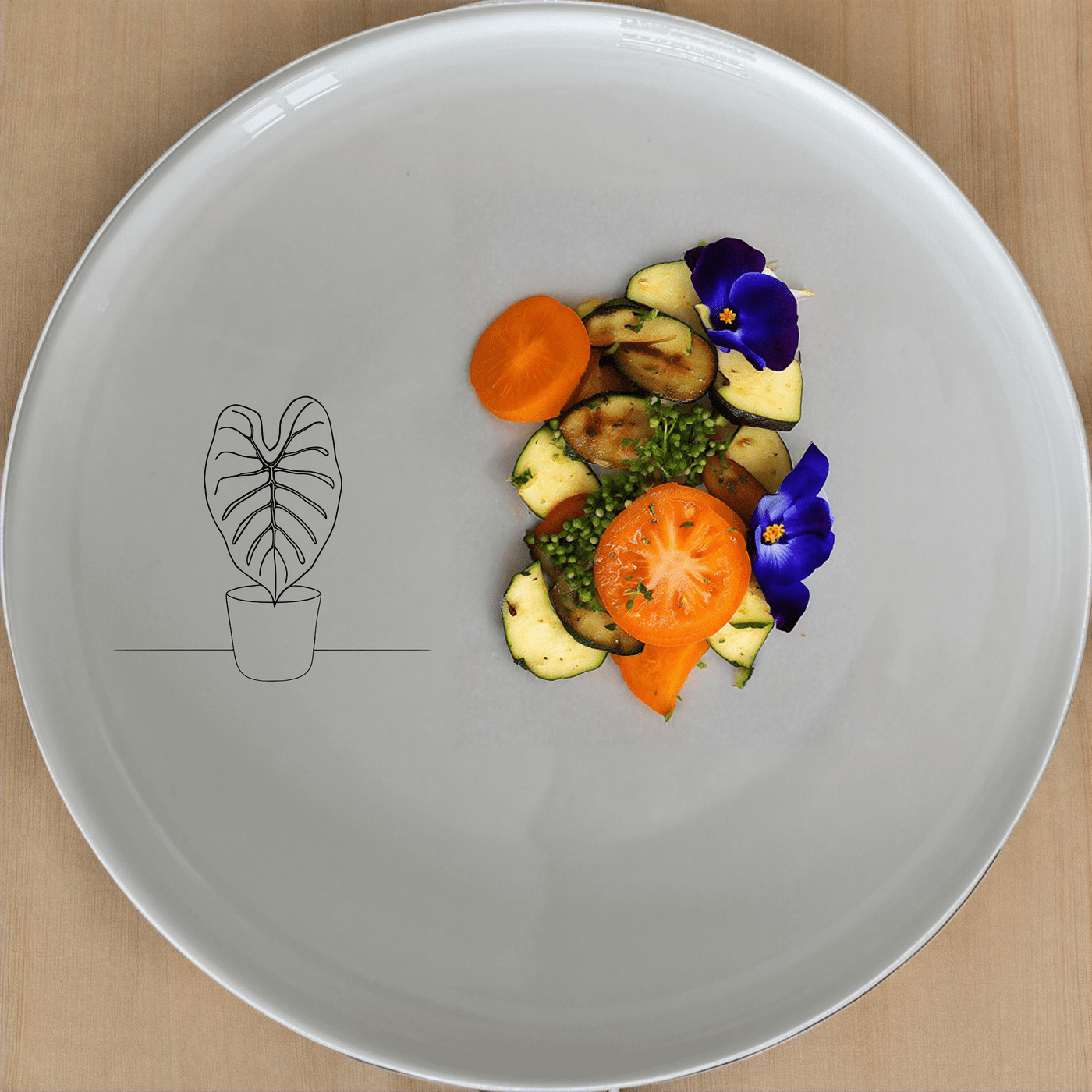 Alocasia Zebrina Dinner Plate Set of 4 is a stylish and versatile addition to any dining table, perfect for both everyday use and special occasions.