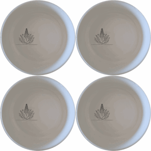 The Aloe Ferox Flower Spike Bowl Set of 4 adds a touch of nature to your dining table with its elegant design and versatile use.
