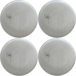 Anthurium Clarinervium Dinner Plate Set of 4 features elegant botanical designs perfect for any dining occasion.