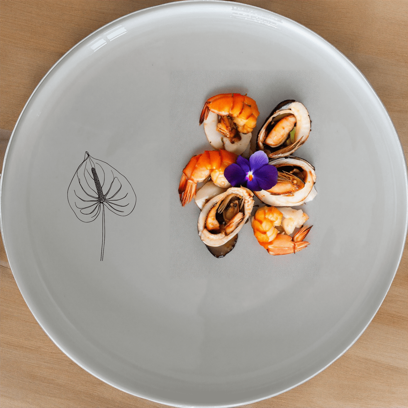 Anthurium Clarinervium Side Plate Set of 4 brings a touch of elegance to your dining table with its intricate design and classic white finish.