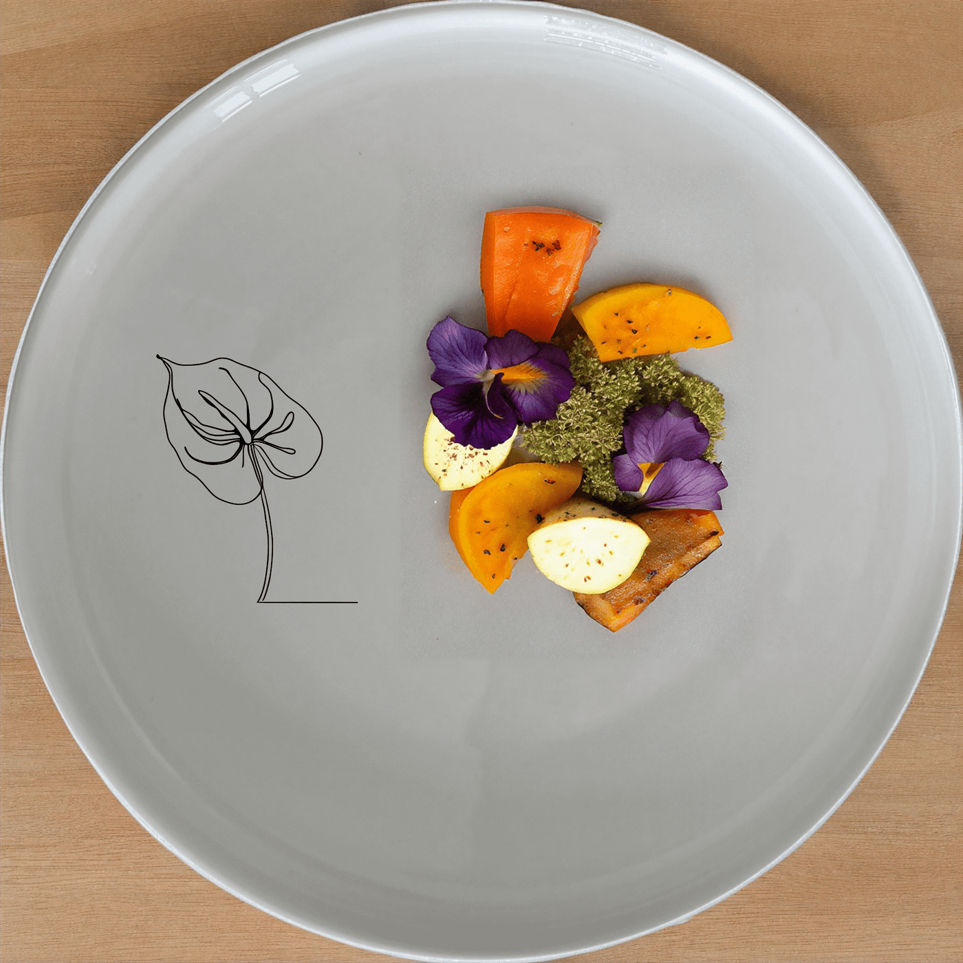 Anthurium Clarinervium Side Plate Set of 4 features elegant botanical designs perfect for modern dining. Crafted from durable ceramic, these plates are dishwasher and microwave safe, making them ideal for everyday use.
