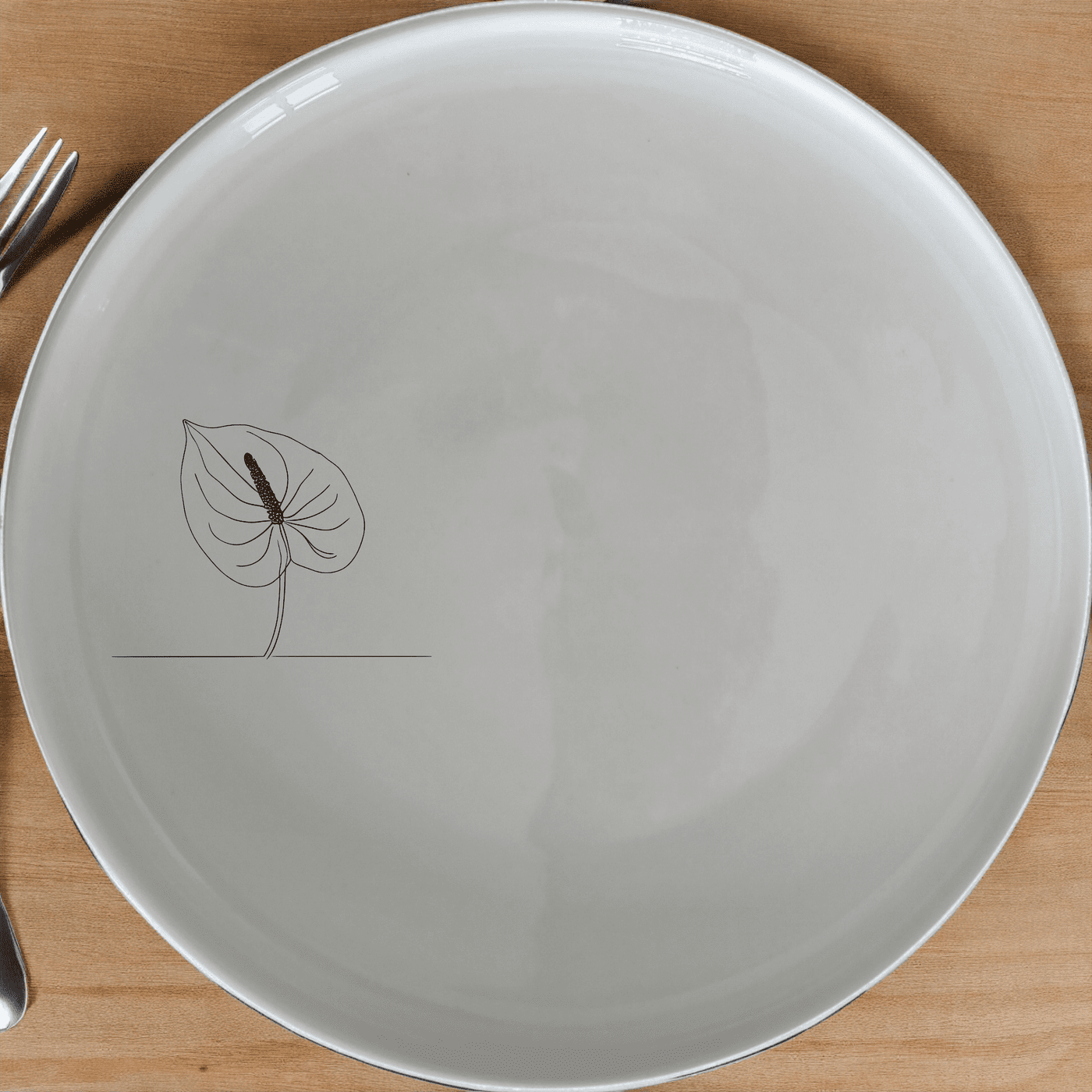 Anthurium Clarinervium Side Plate Set of 4 features elegant botanical designs perfect for modern dining. Crafted from premium ceramic, this set adds a touch of sophistication to any table setting.