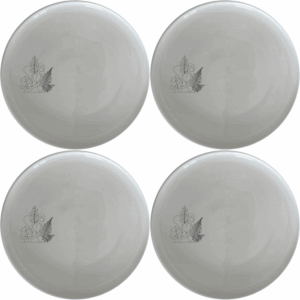 The Aroids and Ferns Side Plate Set of 4 features elegant botanical designs, perfect for modern dining and everyday use.
