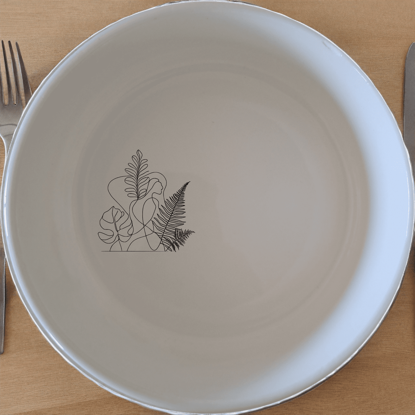 The Aroids Ferns Layered Ecosystem Bowl Set of 4 brings nature-inspired elegance to your dining table with intricate botanical designs.