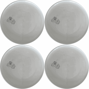 Begonia Maculata Dinner Plate Set of 4 features elegant botanical designs perfect for any dining occasion.