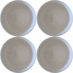 The Bold Coral Peonies Bowl Set of 4 adds a touch of elegance to your dining table with its unique design and vibrant color.