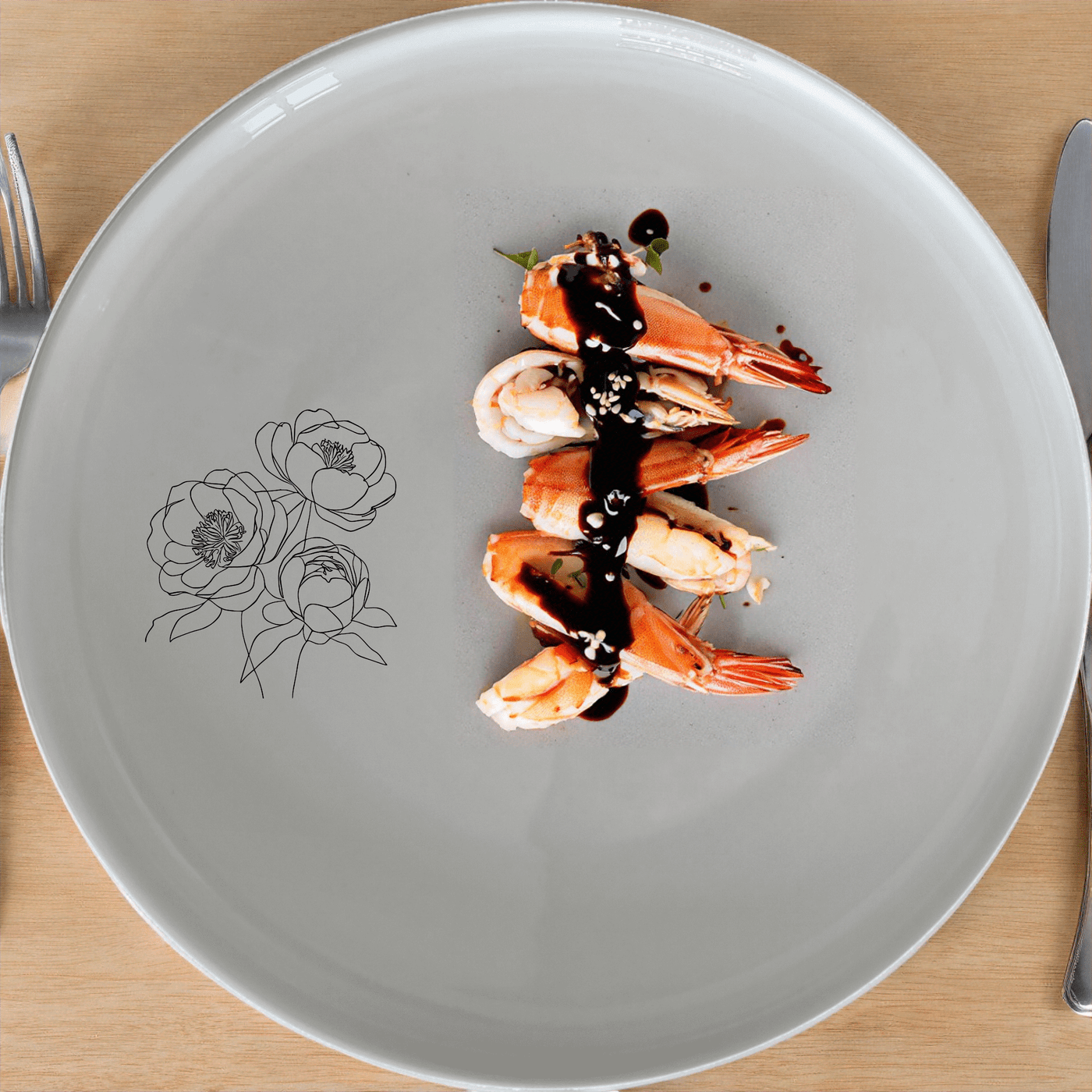 The Bold Coral Peonies Dinner Plate Set of 4 features a striking coral floral design, perfect for elevating any dining experience.