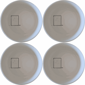 Botanical Pressed Flowers Bowl Set of 4 adds a touch of nature to your dining table with delicate pressed flower designs.