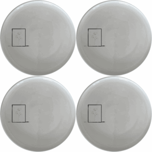 Botanical Pressed Flowers Side Plate Set of 4 adds a touch of nature to your dining table with delicate pressed flower designs.