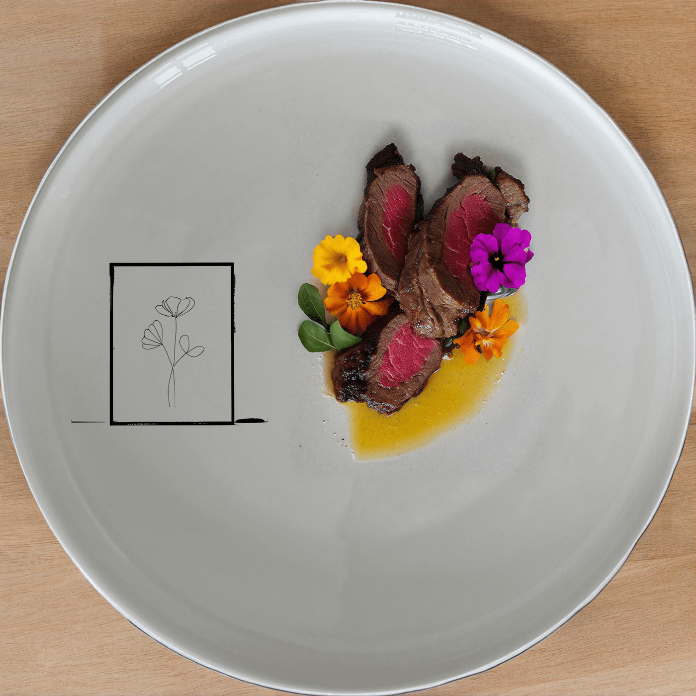 Botanical Pressed Flowers Dinner Plate Set of 4 offers a delicate and timeless design perfect for any dining occasion.