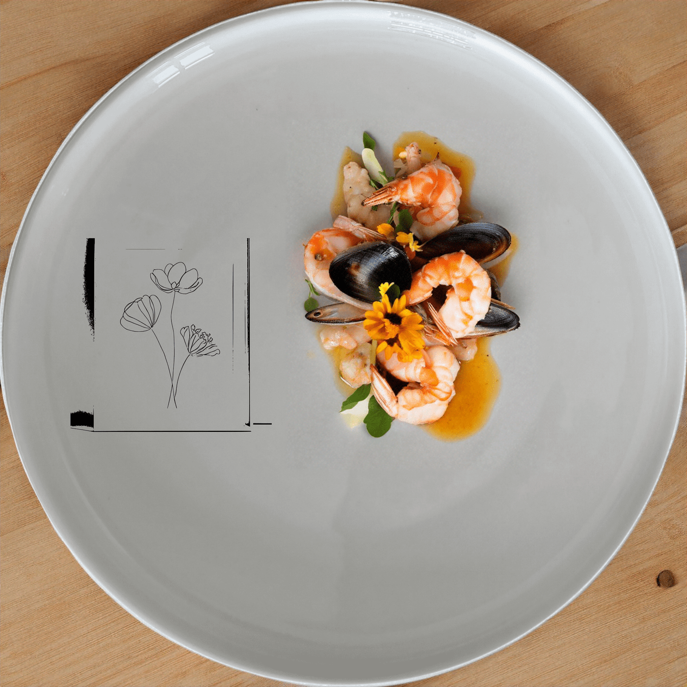 Botanical Pressed Flowers Dinner Plate Set of 4 offers a delicate and artistic touch to your dining experience with pressed flower designs.