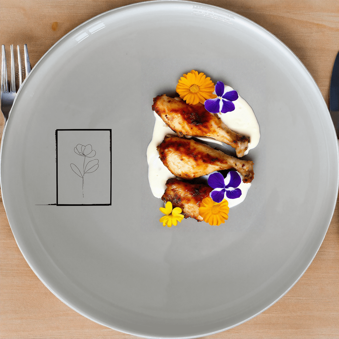 Botanical Pressed Flower Side Plate Set of 4 adds a touch of nature to your dining table with delicate pressed flower designs.