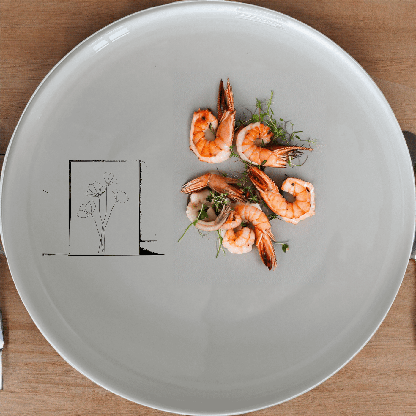 Botanical Pressed Flowers Side Plate Set of 4 offers a delicate and artistic touch to your dining experience with its elegant pressed flower design.