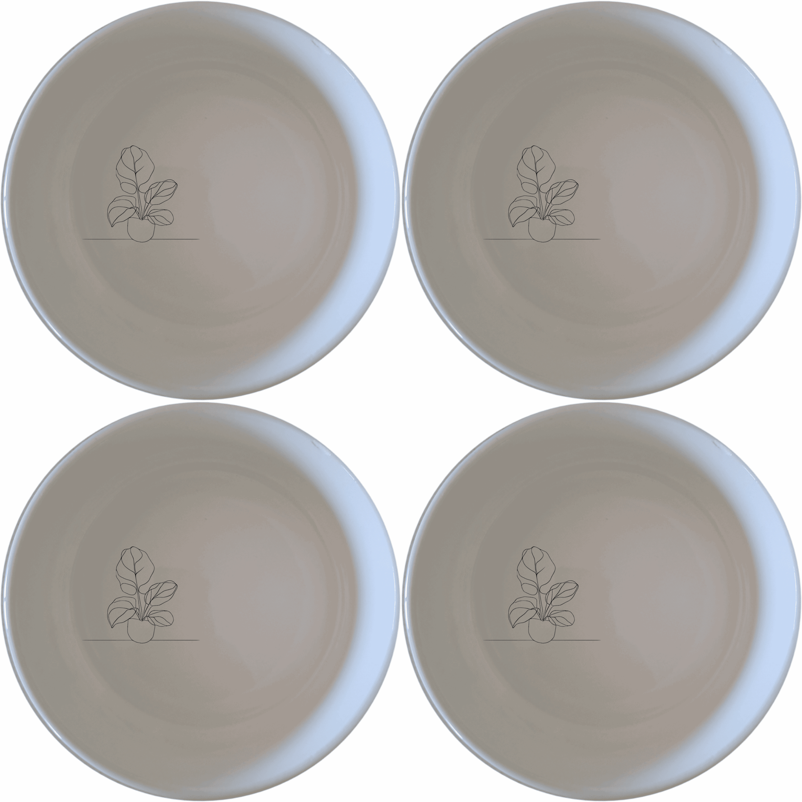 The Orbifolia Bowl Set of 4 combines modern design with functionality, perfect for any kitchen or dining room.