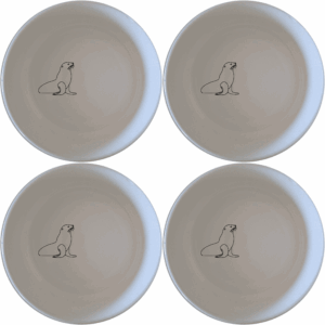 The Cape Fur Seal Bowl Set of 4 features minimalist silhouettes for a modern touch. Perfect for everyday use or special occasions.