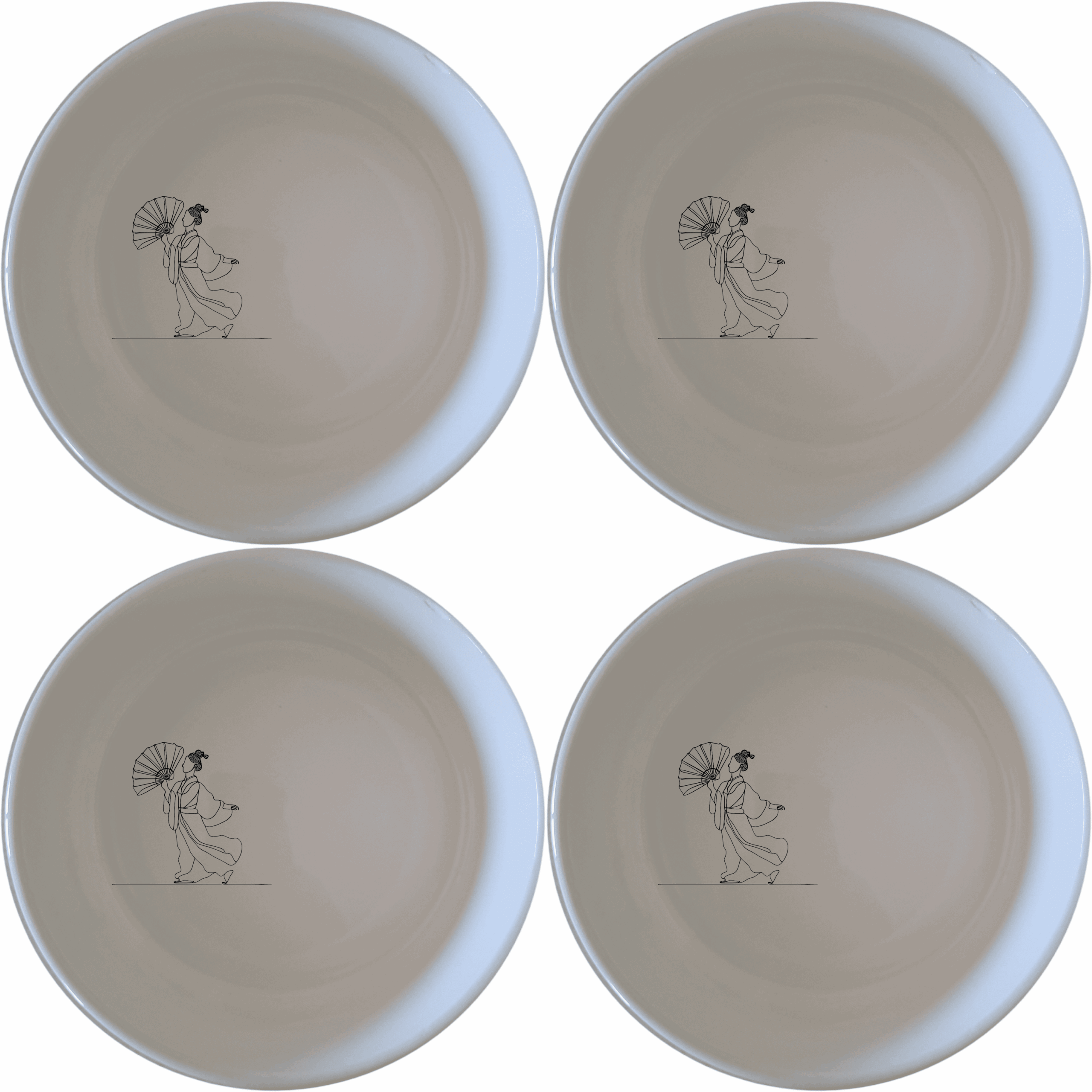 Discover the elegance of Chinese culture with our Chinese Cultural Imagery Bowl Set of 4, perfect for any dining occasion.