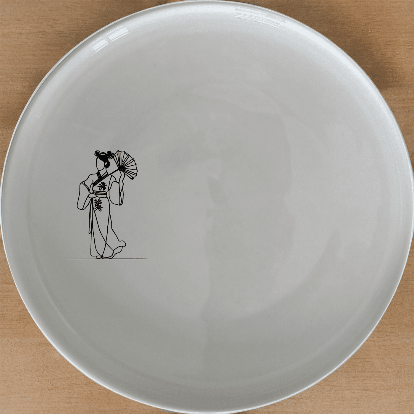 The Chinese Cultural Imagery Side Plate Set of 4 features elegant traditional designs perfect for any dining occasion.