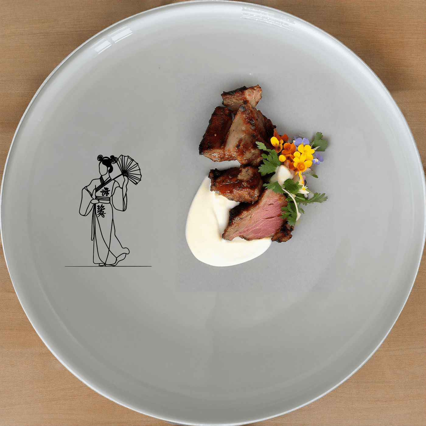 The Chinese Cultural Imagery Side Plate Set of 4 features elegant traditional designs perfect for any dining occasion.