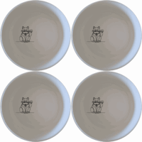 The Chinese Fortune Cat Bowl Set of 4 - Range 1 brings traditional Asian charm to your dining table with elegant designs.