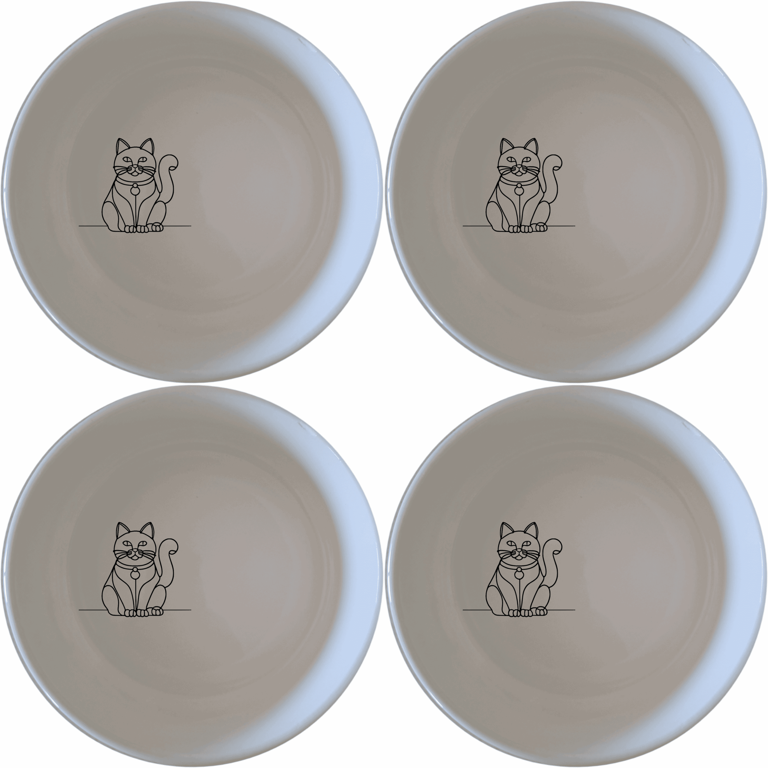 Discover the Chinese Fortune Cat Bowl Set of 4 - Range 2, a charming and stylish addition to your kitchen collection.