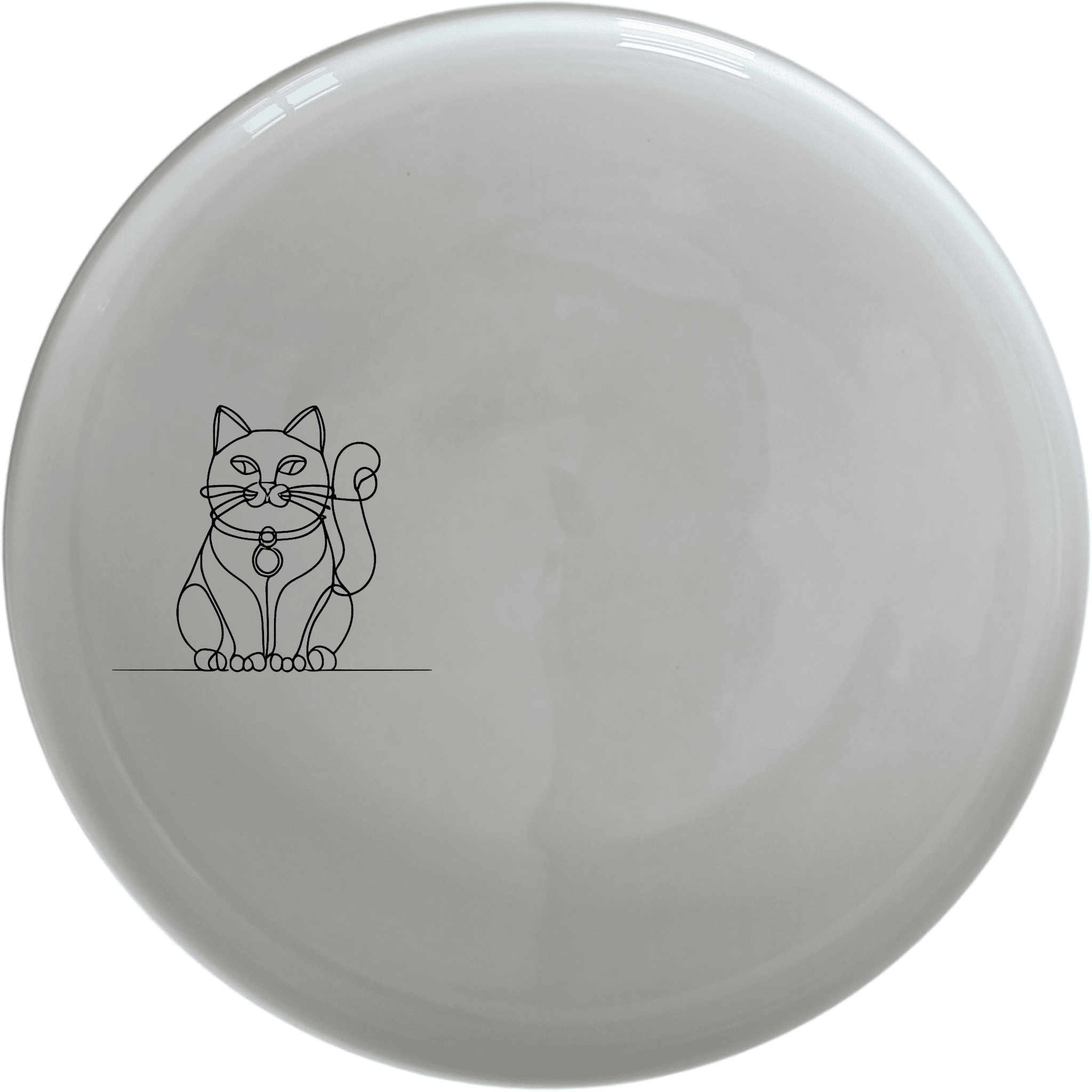 The Chinese Fortune Cat Side Plate Set of 4 - Range 4 brings prosperity and good luck to your table. These elegant ceramic plates feature a traditional design.