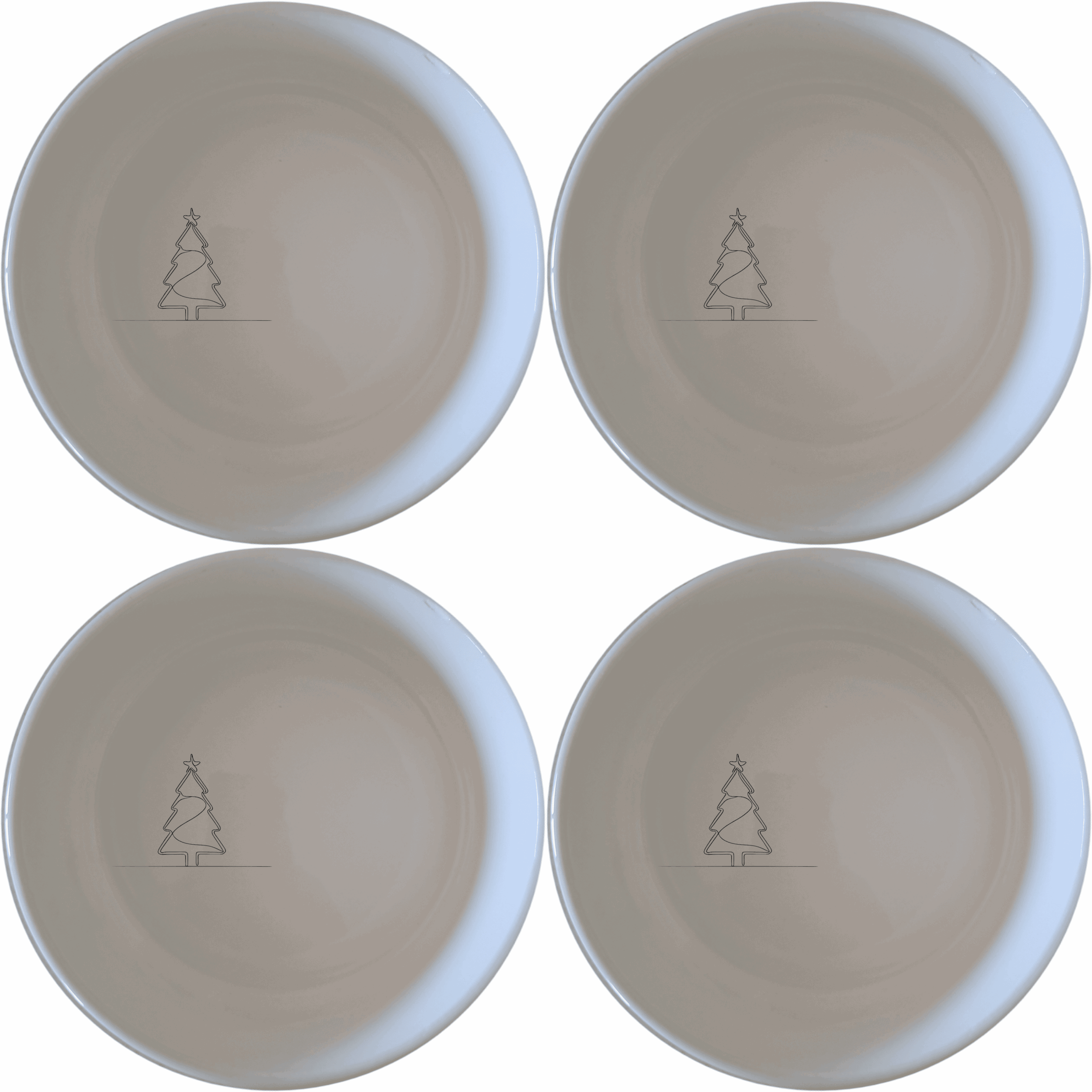 The Christmas Imagery Bowl Set of 4 adds festive charm to your dining table with elegant designs.