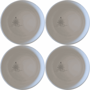The Christmas Imagery Bowl Set of 4 adds festive charm to your dining table with elegant Christmas designs.