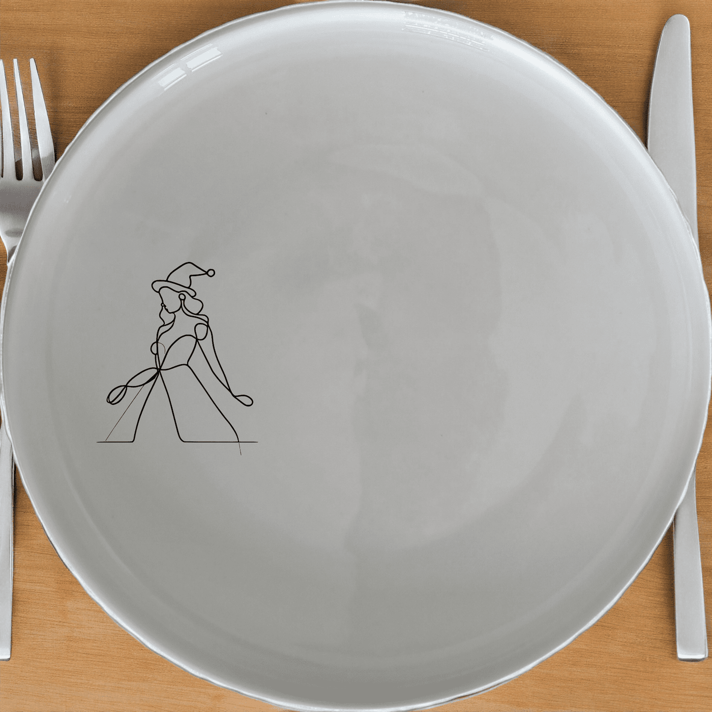 The Christmas Imagery Dinner Plate Set of 4 features a festive design perfect for holiday gatherings and special occasions.