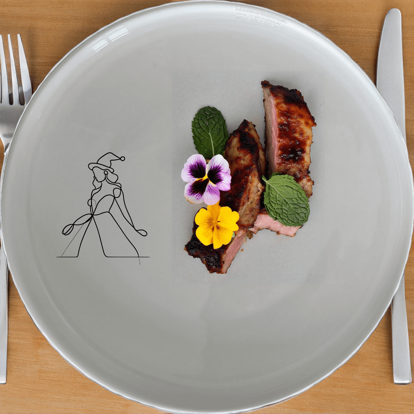 The Christmas Imagery Dinner Plate Set of 4 features a festive design perfect for holiday gatherings and special occasions.