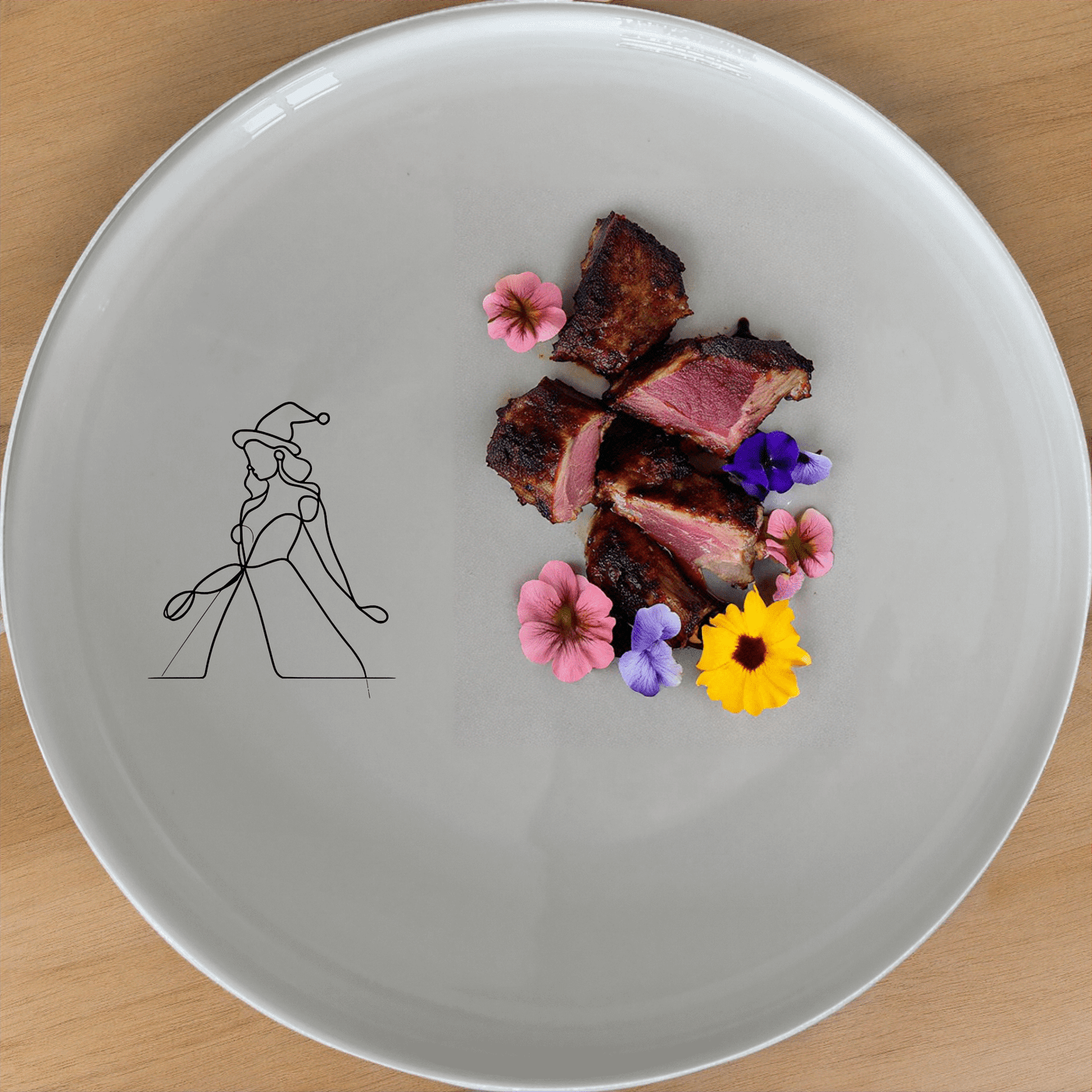 The Christmas Imagery Side Plate Set of 4 features a festive design perfect for holiday gatherings and adds a touch of elegance to your dining table.