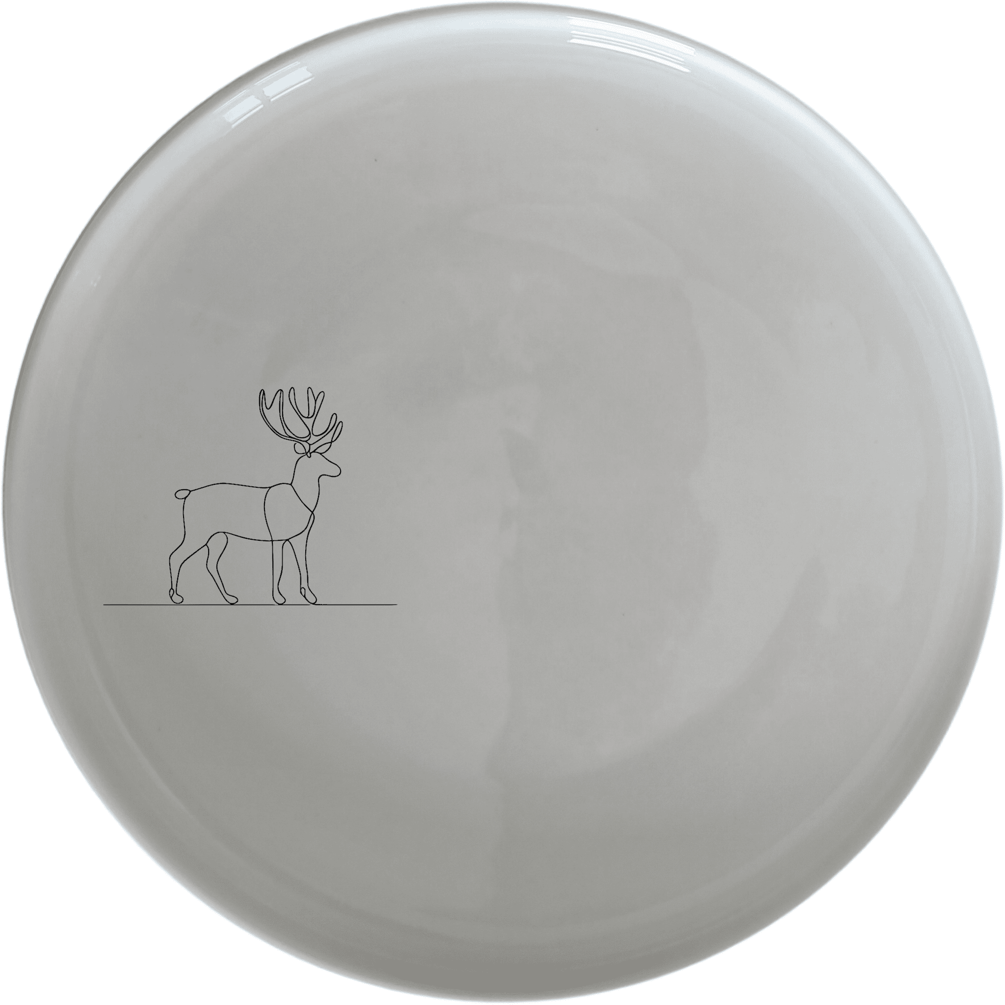 The Deer Silhouette Side Plate Set of 4 adds a touch of nature to your dining table with its elegant, minimalist design.