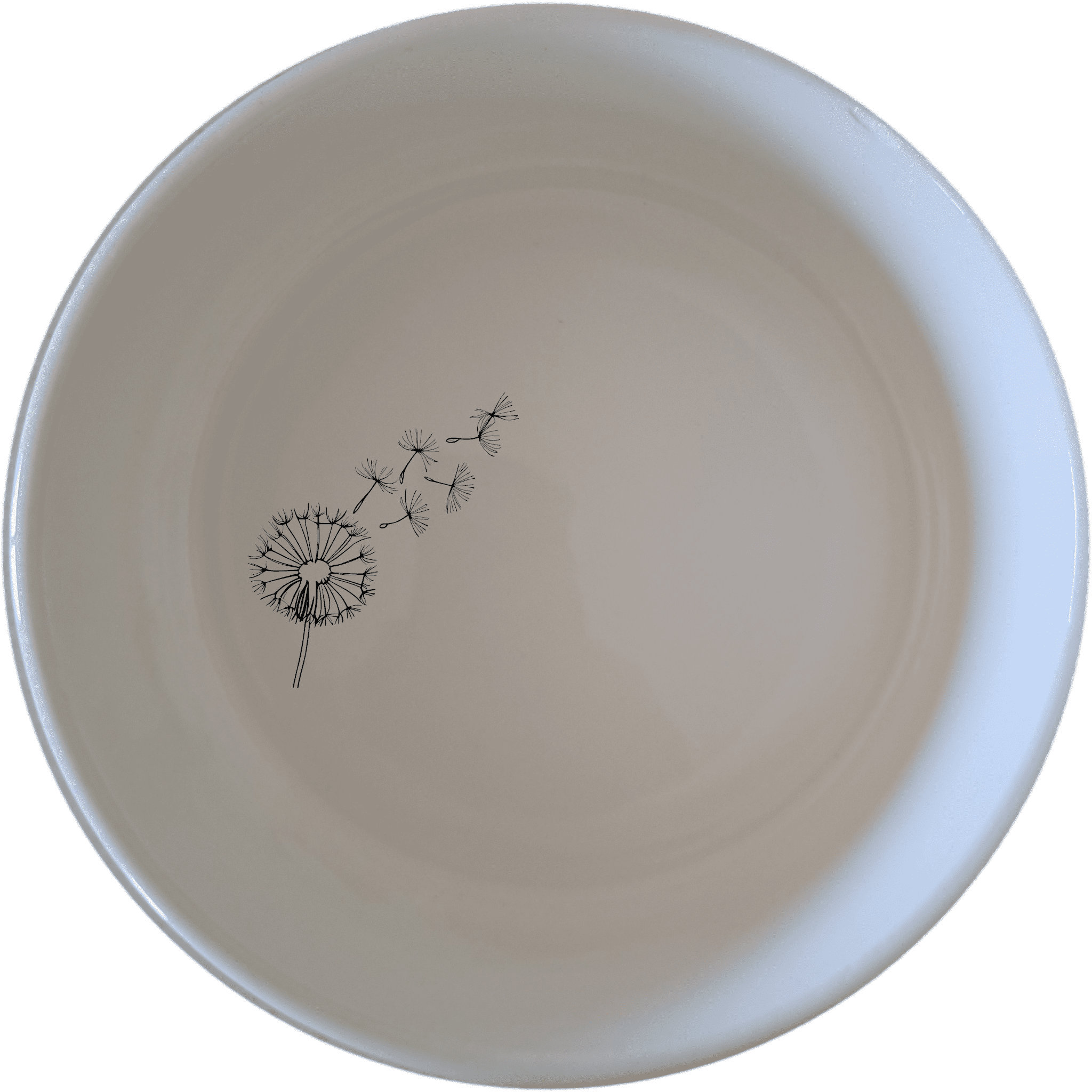 The Dandelion Seeds Wind Bowl Set of 4 features delicate laser-etched designs on white ceramic bowls, perfect for everyday use or special occasions.